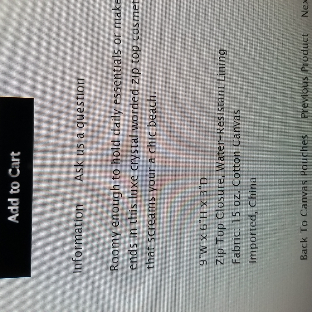 FALLON & ROYCE BOUJEE CRYSTAL COSMETIC CASE - Picture 7 of 8